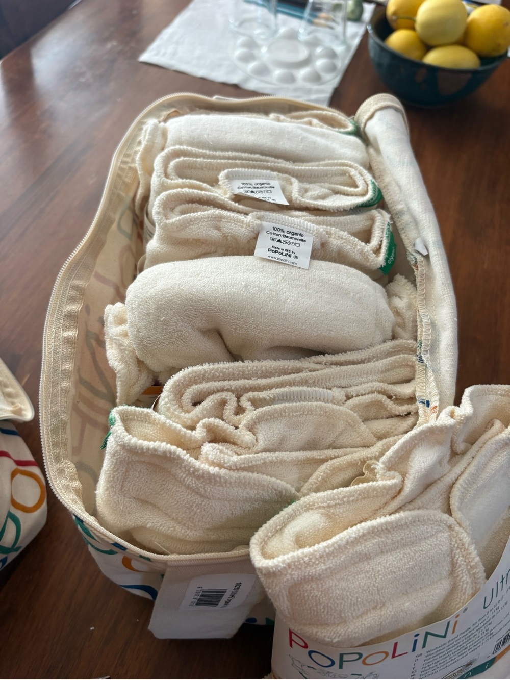 Popolini UltraFit Organic Cloth Diaper (8 piece set) NWT